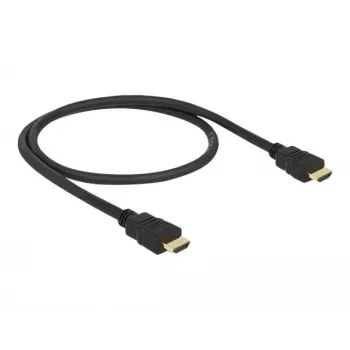 DeLOCK - video-/audio-/netwerkkabel - HDMI - 28 AWG - HDMI, 19-polig (M) - HDMI, 19-polig (M) - 50 cm - zwart (84751)