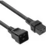 ACT netkabel C19 IEC Lock - C20 zwart 1 m, PC1284