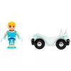 Accessoire/modelbouwpakket Ravensburger BRIO Disney Princess Cinderella & Wagen, blauw/wit, vanaf 3 jaar