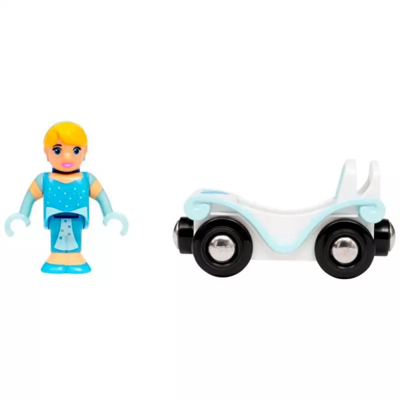 Accessoire/modelbouwpakket Ravensburger BRIO Disney Princess Cinderella & Wagen, blauw/wit, vanaf 3 jaar