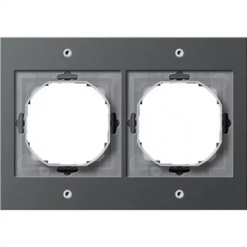 Wandplaat GIRA TX_44 antraciet, thermoplast, 110×157 mm, conventioneel design