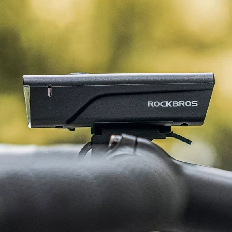 Rockbros fietslicht + USB-C - USB-A kabel 260 lm zwart