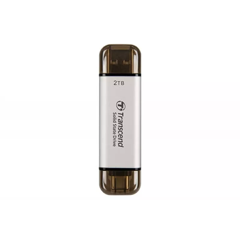 Transcend ESD310 draagbare ssd van 2 TB, USB 3.2 Gen 2 (10 Gbps), USB-C