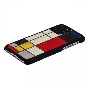 Smartphonehoesje man and wood voor iPhone 11 Pro — zwart houten beschermhoesje