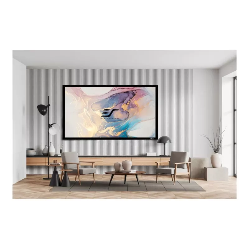 Elite Screens | SableFrame Serie | ER120WH1 | diagonaal 120 inch | 16:9 | schermbreedte (B) 266 cm | zwart