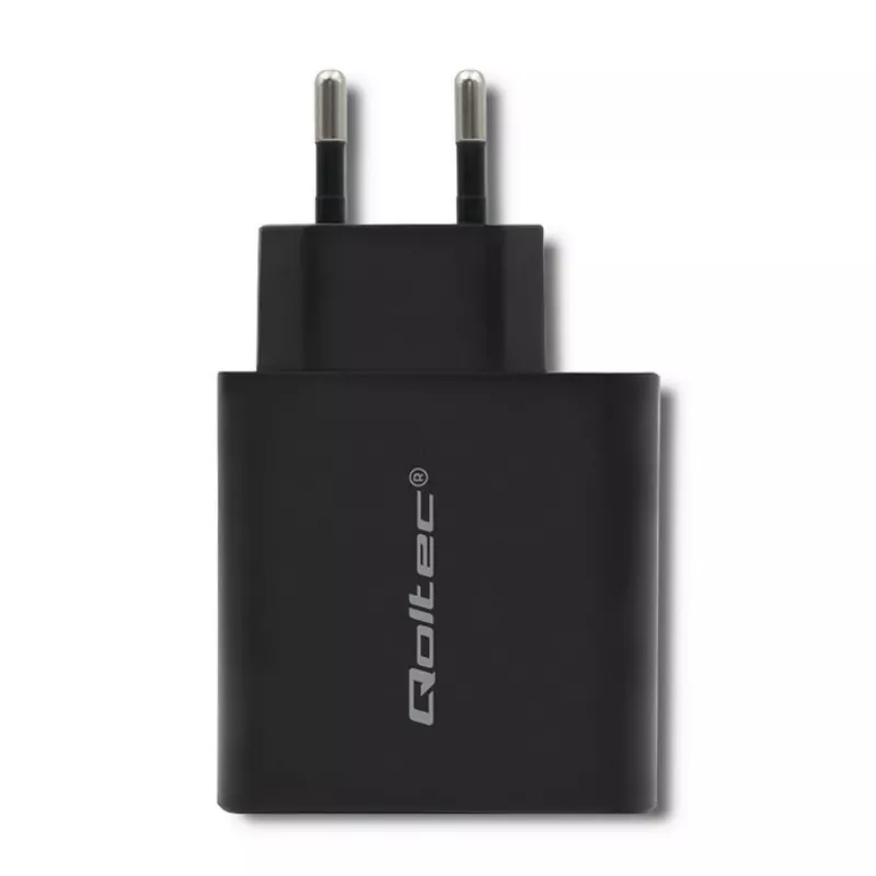 Voeding QOLTEC 51717 45W 20V 3A AC-oplader voor binnen voor smartwatch, zwart