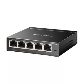 Unmanaged netwerkswitch TP-LINK Mercusys MS105GS-M2 — 5-poorts Gigabit Ethernet (10/100/1000), zwart
