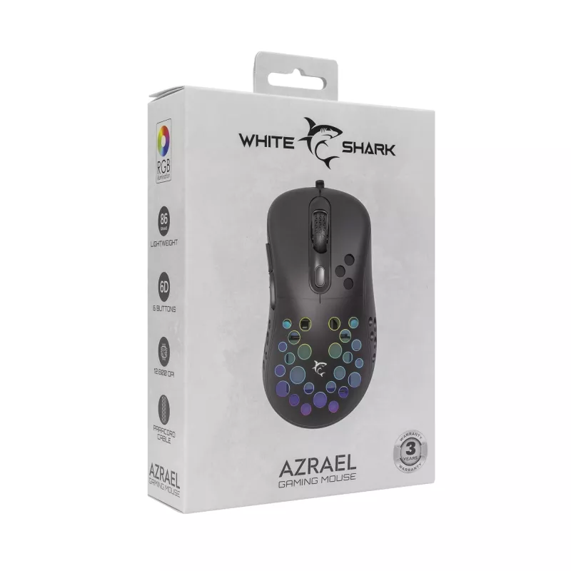 Muis White Shark GM-5013 Azrael zwart USB