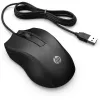 HP bedrade muis 105, dubbelhandig, optisch, USB Type-A, 1600 DPI, zwart