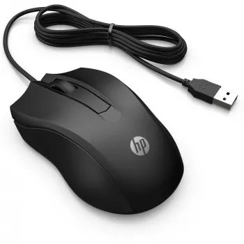 HP bedrade muis 105, dubbelhandig, optisch, USB Type-A, 1600 DPI, zwart
