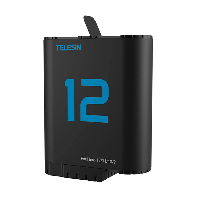 Lithiumaccu voor GoPro Hero 12/11/10/9, Telesin (blauw)
