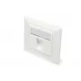 Digitus | wandplaat voor keystone-modules, Duits type, middenplaat 50x50 mm, frame 80x80 mm | DN-93811