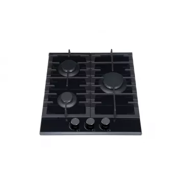 MPM 45-GMH-16 zwarte inbouw 45 cm gas 3 kookzones