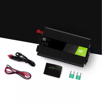 Auto-omvormer Grün Cell INV01DE 300W DC-AC, 12V naar 230V, 1×USB, LED, actieve koeling
