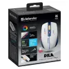 Draadloze gaming-muis DEFENDER MM-282 RF — dubbelhandig, optisch 1800 DPI, 5 knoppen, USB, op batterijen