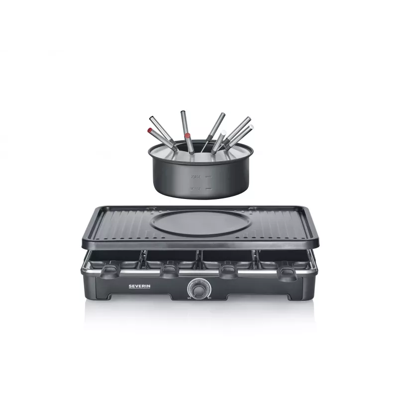 Raclette grill Severin RG 2347 8 personen 1400 W zwart