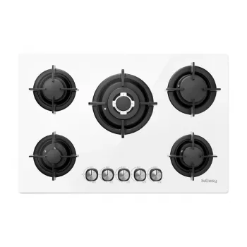 ISEASY MGBG-775 gaskookplaat met 5 branders (wit)