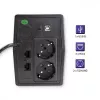 Qoltec Monolith UPS (uninterruptible power supply) dubbelconversie (online) 1 kVA 600 W 2 Schuko-stopcontacten
