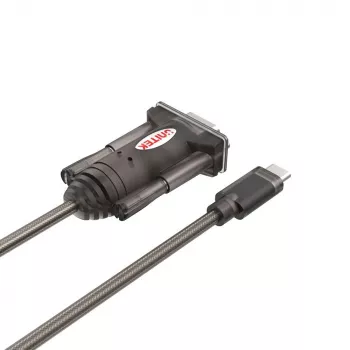Unitek Y-1105K USB-C naar RS-232-adapter, 1,5 m, zwart