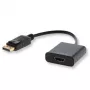 Savio CL-55 videokabel-adapter 0.2 m DisplayPort HDMI Type A (standaard) zwart