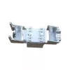 Afgeschermde Cat.6A slanke Keystone Jack, EQUIP 767223, gereedschapsloos, RJ-45, plat, zilver, 8 stuks