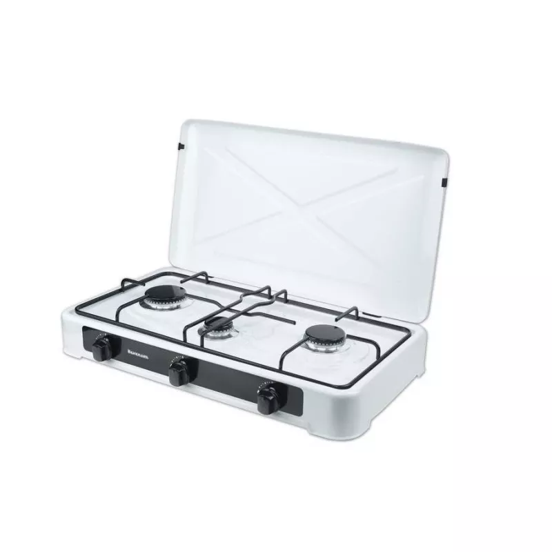 Gaskookplaat voor het werkblad Ravanson K-03TB [wit; 3 zones]