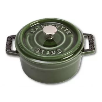 Staub 40509-804 mini cocotte 10 cm, basilicumgroen, gietijzer