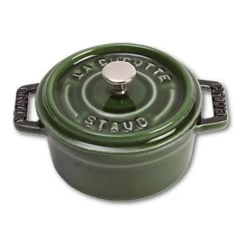 Staub 40509-804 mini cocotte 10 cm, basilicumgroen, gietijzer