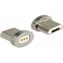 Kabeladapter DeLOCK 65929 USB Type Micro-B magneetinterface zilver