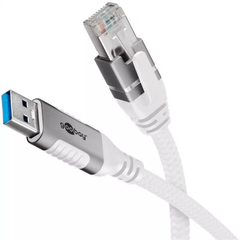 Goobay 74159 – netwerkadapterkabel USB 3.0 Type-A Gigabit Ethernet 2 m – netwerkkaart – 1.000 Mbit/s (74159)