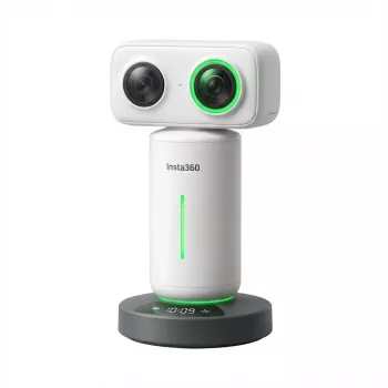 Handsfree Insta360 Wave AI-powered speakerphone wit — draagbaar conferentieapparaat