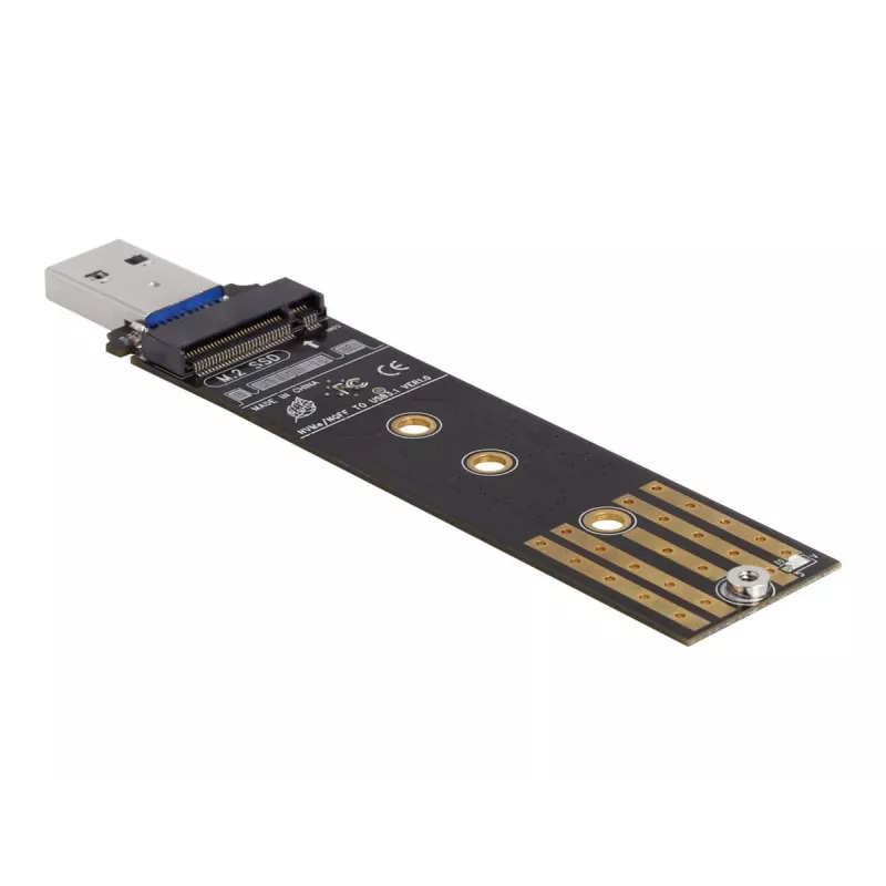 DeLOCK combo-converter voor M.2 NVMe PCIe of SATA SSD USB 3.2 Gen 2 zwart