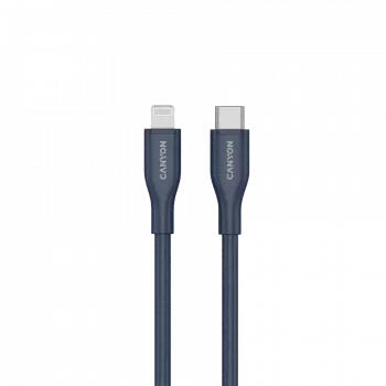 USB-C naar Lightning kabel CANYON CLNM60 60W MFi 1 m siliconen blauw