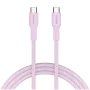 CANYON kabel OnWire 60CL C-C 60W COLOR gevlochten 1m roze