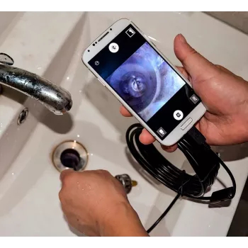 USB-endoscoop MEDIA-TECH ENDOSCOPE 66° CMOS, 640x480 30fps, IP67, 6 LED's, magneet en haken