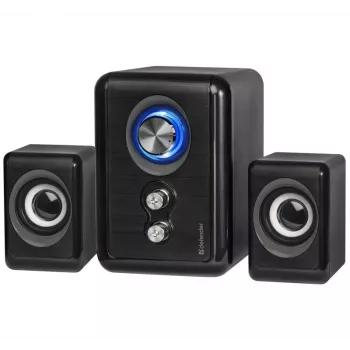 DEFENDER luidspreker V11 11 W bekabeld 2.1 desktop-satellietluidspreker, USB 5 V, zwart