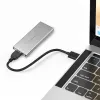 Aluminium behuizing QOLTEC 51833 voor M.2 SSD, SATA naar USB 3.0, ondersteunt tot 2 TB