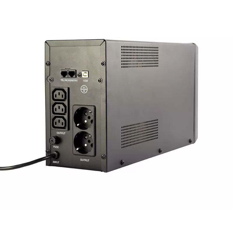 Gembird EG-UPS-035 UPS (uninterruptible power supply) line-interactive 2 kVA 1200 W 5 AC-uitgangen