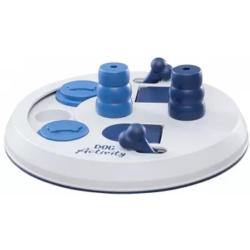 Interactief honden puzzelspeelgoed Trixie Flip Board voor snacks en voeruitgifte, kunststof, 22 cm diameter, antislip basis, voor kleine rassen 5–10 kg