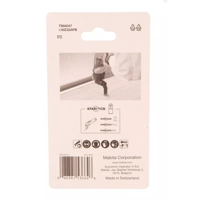 Makita B-64814-5 (TMA047) invalzaagbladen, 32 mm, Starlock, bimetaal, 5 st.