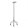 Revalidatie-driepootstok MDH in hoogte verstelbaar 73–95,5 cm aluminium staal zilver, max. belasting 100 kg