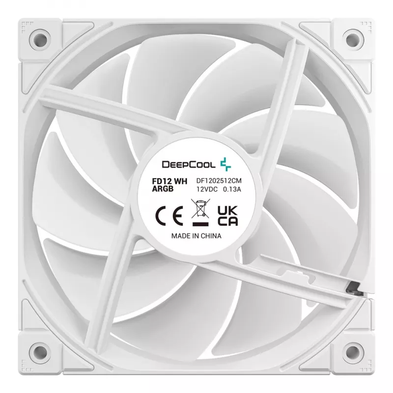 DeepCool FD12 ARGB WH R-FD12-WHAPN3-G behuizingsventilatoren, 120 mm, 3 stuks, wit