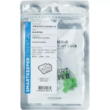 SmartKeeper BL04P1GN 10 x USB B-poort BPort Blockers zonder sluitsleutel mini groen SLSART-0105 SLSART0105 (SLSART-0105)