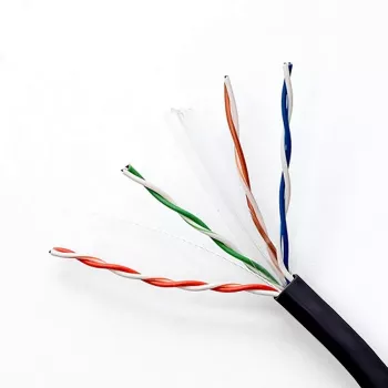 UTP-patchkabel QOLTEC CAT6 100 m zwart
