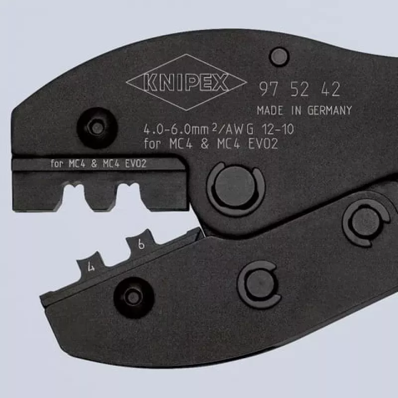 Krimptang Knipex PreciForce 97 52 42 – voor MC4 EVO2 zonnestekkerverbinders