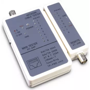 Netwerkkabeltester Inter-Tech 88887209 grijs