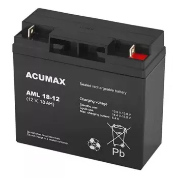 Batterij Electronic AM 18-12 VRLA AGM 12 V 18 Ah