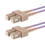 Glasvezelkabel LOGON AL5SCSC05I/4I OM4 5 m 2x SC naar 2x SC (roze)