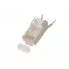 RJ45-stekker Extralink CAT6A FTP 8P8C, transparant, stekker/bus, 1 stk.