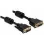 DVI-I-kabel DeLOCK 83106 1m zwart